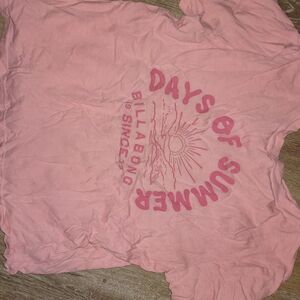 Billabong Kids "Days of Summer" Pink Graphic Tee